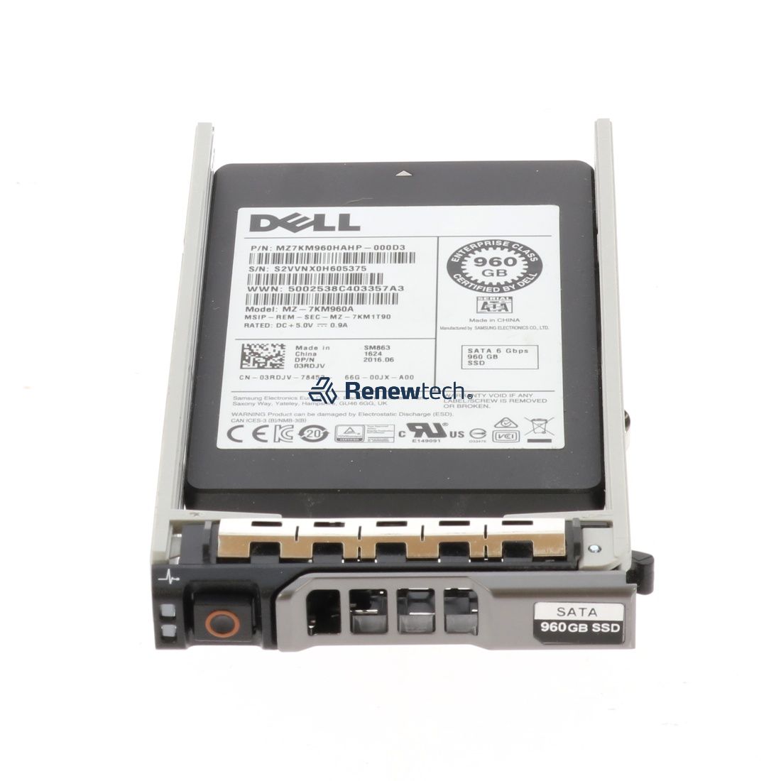Dell 3.84TB SSD 2.5 SATA 6G RI (D63MJ-RFB) thumbnail