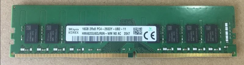 HYNIX 16GB (1*16GB) 2RX8 PC4-23400Y-U DDR4-2933MHZ UDIMM (HMA82GU6DJR8N-WM) thumbnail
