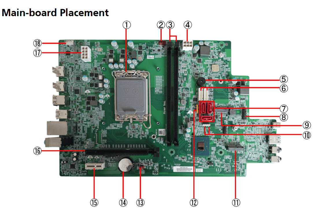 Acer MAIN BOARD.H6815 (MC.JTA11.004) thumbnail