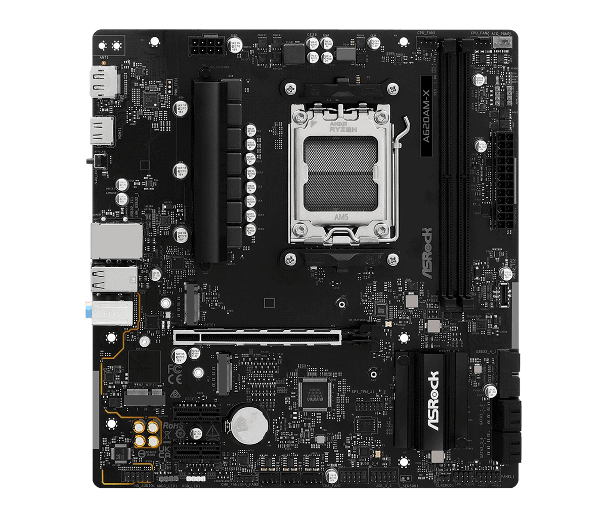 ASROCK A620AM-X AM5 retail (90-MXBST0-A0UAYZ) thumbnail