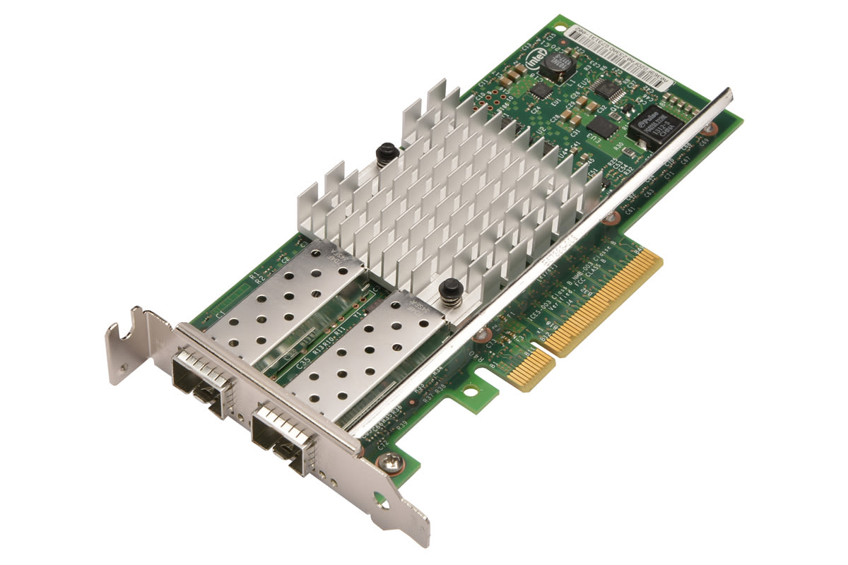 DELL INTEL X520-DA2 10GB DUAL-PORT SFP+ CNA PCI-E ADAPTER - LPB (942V6-LP) thumbnail