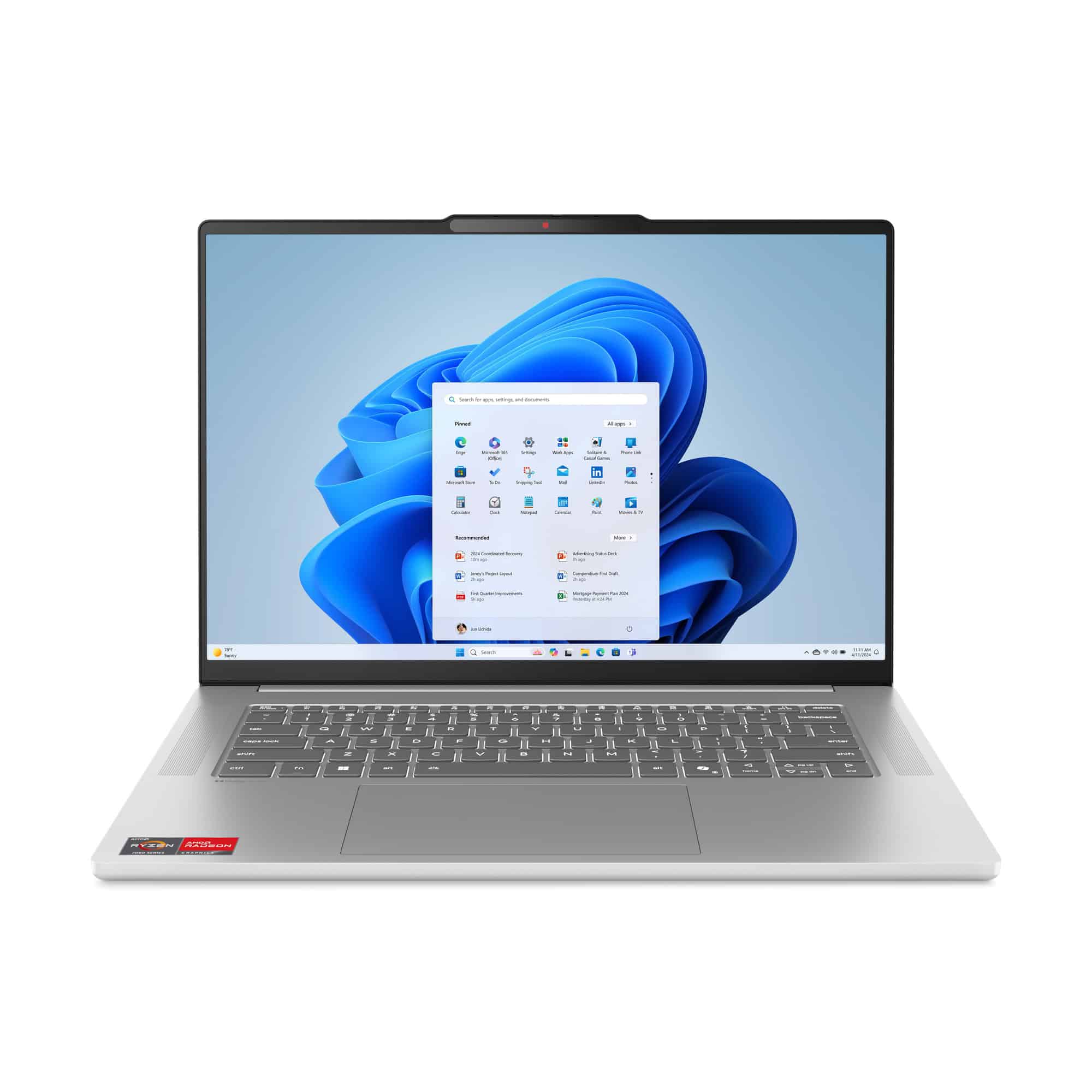 Lenovo IdeaPad Slim 5 15ARP10 AMD Ryzen™ 7 7735HS Laptop 38,4 cm (15.1") WQXGA 16 GB LPDDR5x-SDRAM 512 GB SSD Wi-Fi 6 (802.11ax) Windows 11 Home Engels Grijs (83J3004QMH) thumbnail