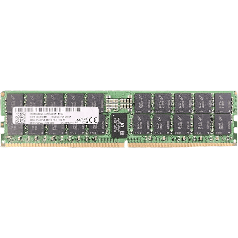 Micron RAM DDR5 REG  64GB/PC4800/ECC/Micron (2Rx4) (MTC40F2046S1RC48BA1) thumbnail