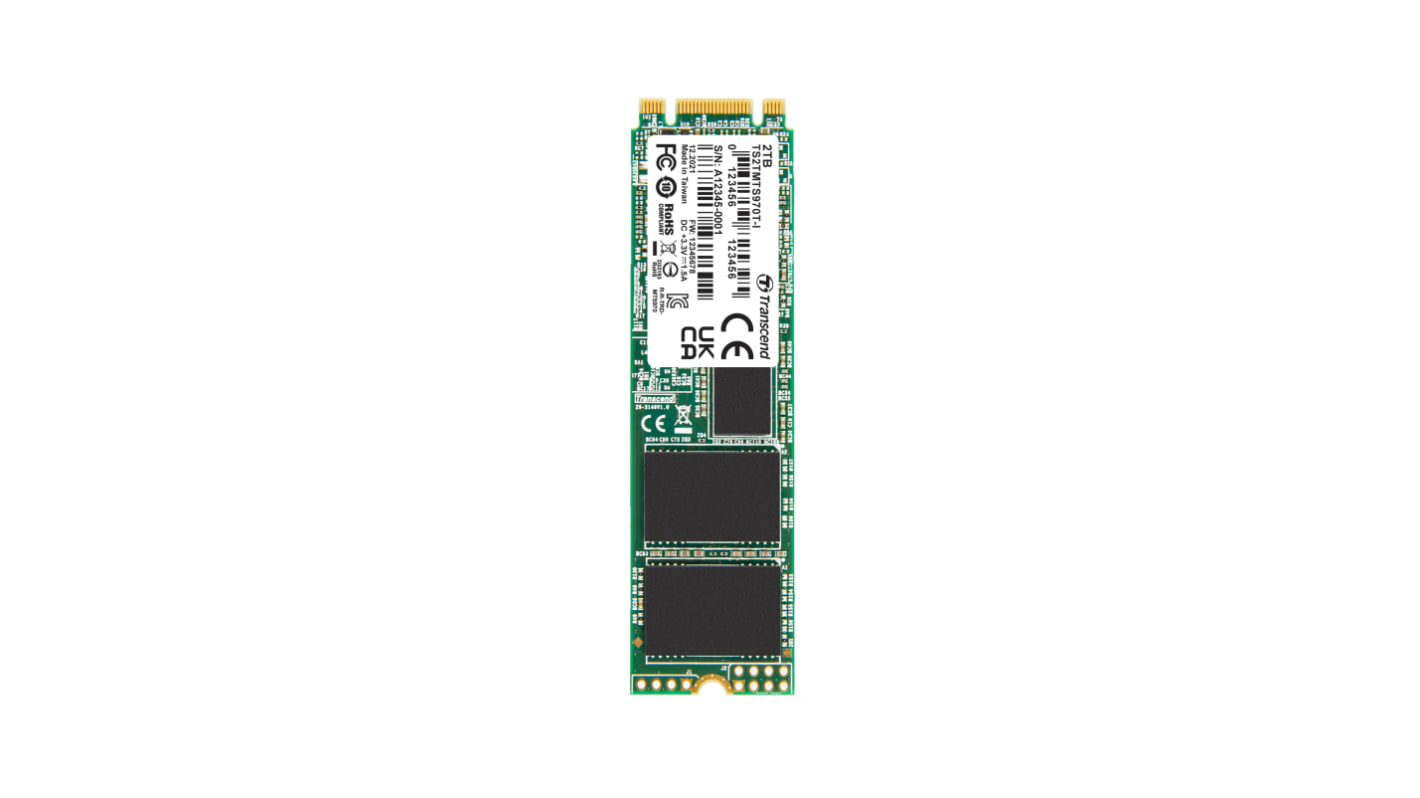 Transcend MTS970T 2 TB Internal M.2 SATA SSD 2280 SATA III Industrial TS2TMTS970T (TS2TMTS970T) thumbnail