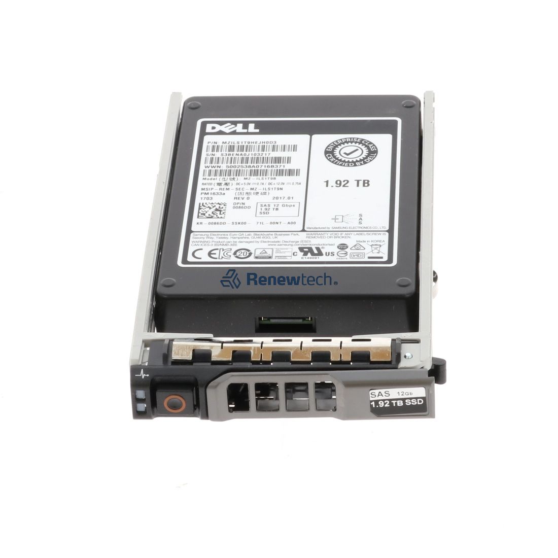 Dell 1.92TB SSD SFF SAS 12G RI (400-BBPC-RFB) thumbnail