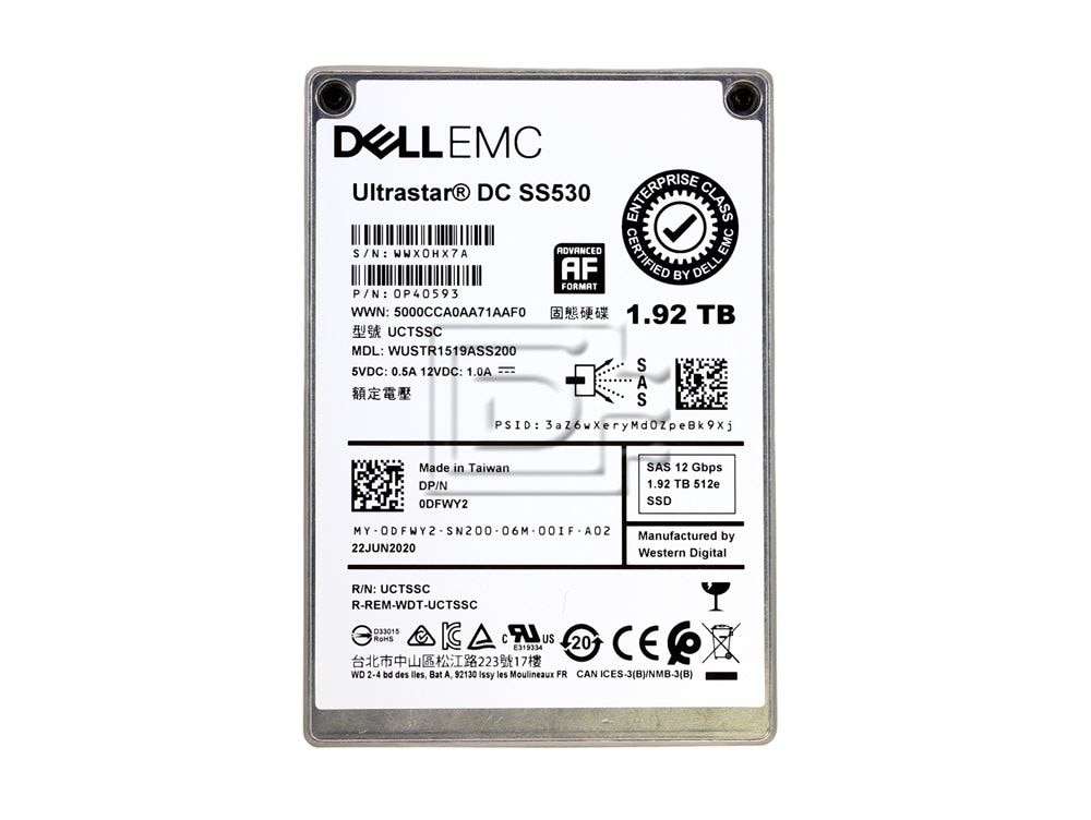 Dell COMPELLENT VALUE 1.92TB 12G (DFWY2-CLV-RFB) thumbnail