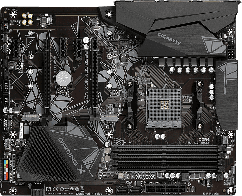 GIGABYTE B550 Gaming X V2, B550 Motherboard Socket AM4 (B550 GAMING X V2 1.1) thumbnail