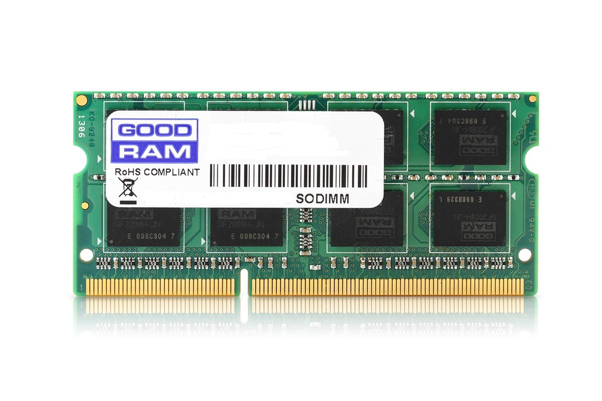 Goodram 8GB PC3-10600 geheugenmodule 1 x 8 GB DDR3 204-pin SO-DIMM (GESD05SA00-1T9NS30B) thumbnail