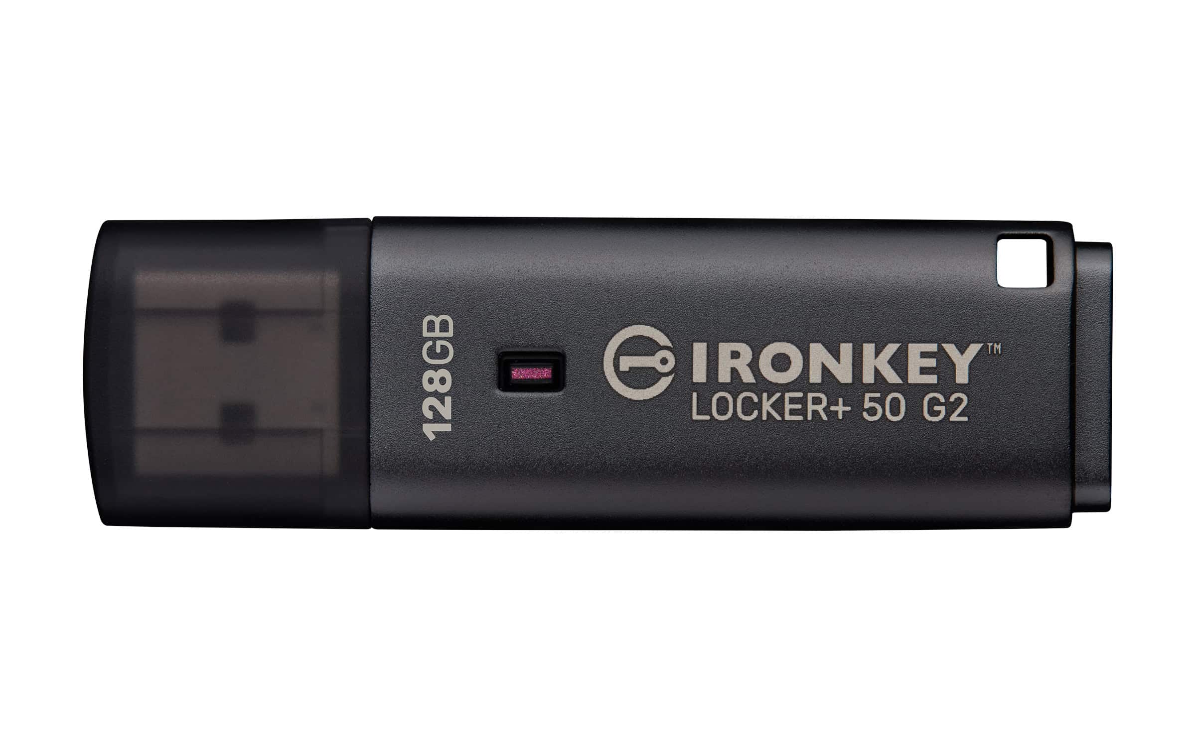 Kingston Technology IronKey 128GB Locker Plus 50 G2, FIPS 197, AES-256 (IKLP50G2/128GB) thumbnail