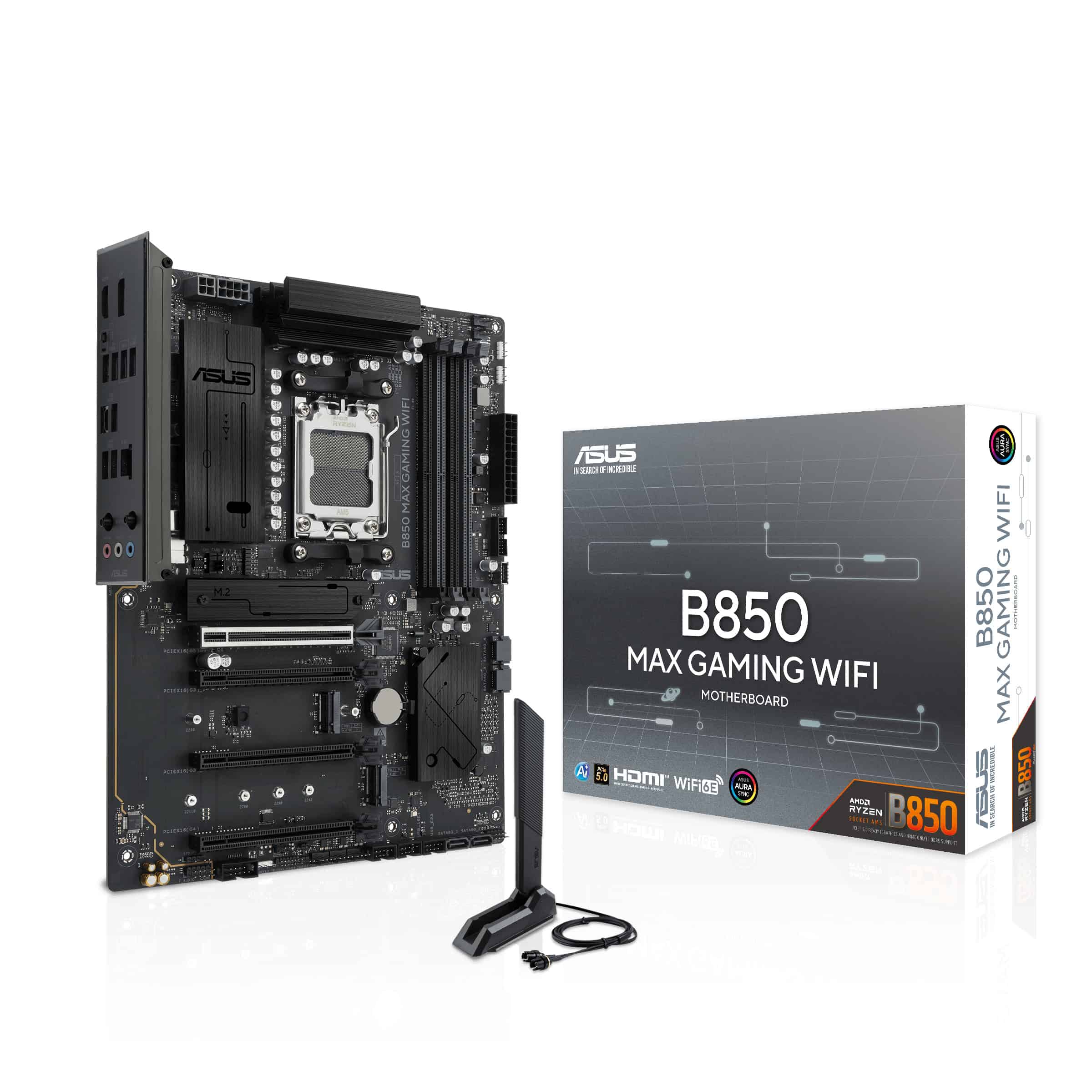 ASUS B850 MAX GAMING WIFI AMD B850 Socket AM5 ATX (90MB1PR0-M0EAY0) thumbnail