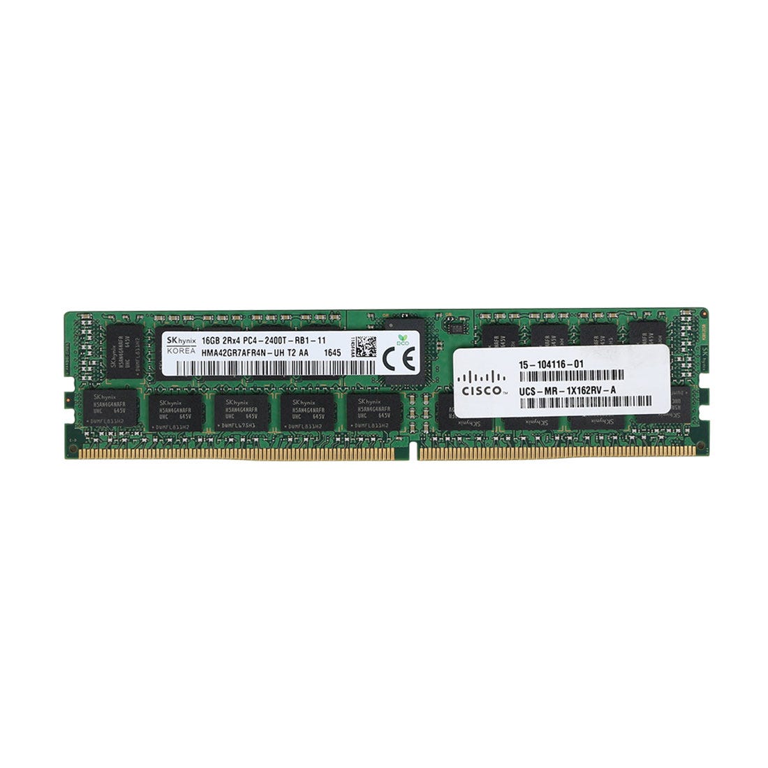 CISCO 16GB (1*16GB) 2RX4 PC4-19200T-R DDR4-2400MHZ RDIMM (UCS-MR-1X162RV-A) thumbnail