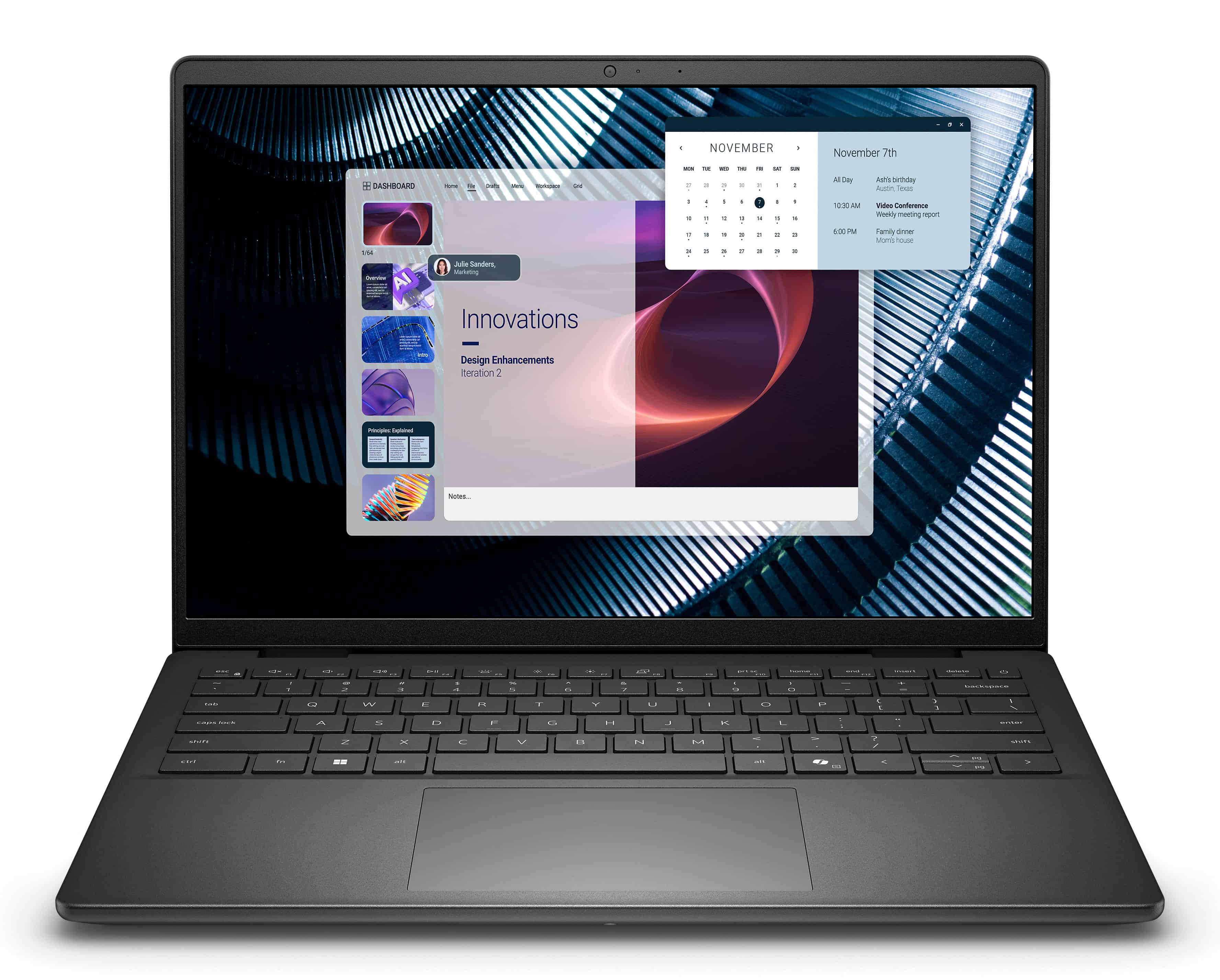 DELL Pro 14 Essential PV14250 Intel Core 7 150U Laptop 35,6 cm (14") Full HD+ 16 GB DDR5-SDRAM 512 GB SSD Wi-Fi 6 (802.11ax) Windows 11 Pro US International Zwart (D3167) thumbnail