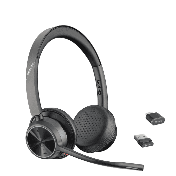 HP Poly Poly Voyager 4300 UC Series 4320 - Headset - On-Ear - Bluetooth - kabellos - USB-A - Geräuschisolierung - Zoom Certified (218476-01) thumbnail