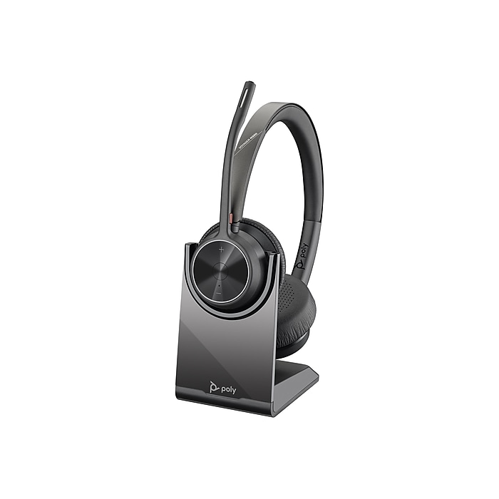HP Plantronics Poly BT Headset Voyager 4320 UC Stereo USB-C mit Stand (218479-01) (218479-01) thumbnail