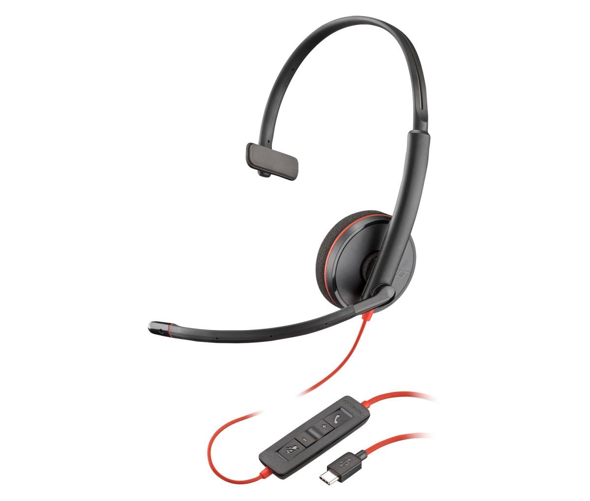 HP POLY Poly Blackwire C3225 - Blackwire 3200 Series - Headset - On-Ear - kabelgebunden - aktive Rauschunterdrückung - 3,5 mm St (80S04A6) thumbnail
