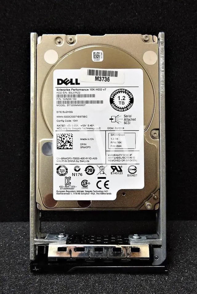 Dell RMCP3 1.2 TB 2.5-inch Hot-Swap SAS 6 Gb/s Hard Drive - 10K RPM (RMCP3) thumbnail