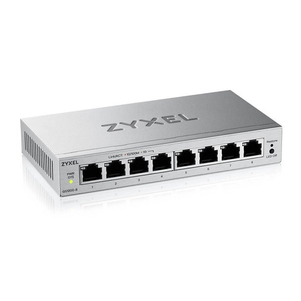 Zyxel GS1200-5V3 5 Port Smart Managed Gb Switch (GS1200-5V3-EU0101F1F) thumbnail