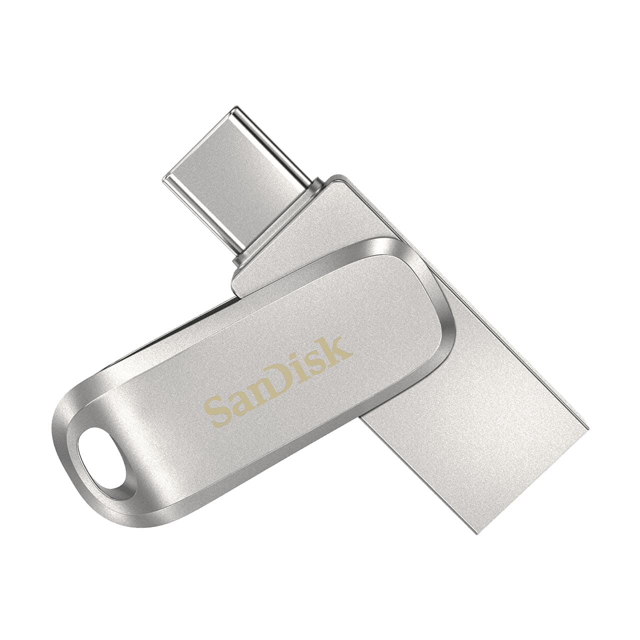 SanDisk Ultra Dual Drive Luxe USB flash drive 64 GB USB Type-A / USB Type-C 3.2 Gen 1 (3.1 Gen 1) Roestvrijstaal (SDDDC4-064G-G46) thumbnail SanDisk Ultra Dual Drive Luxe USB flash drive 64 GB USB Type-A / USB Type-C 3.2 Gen 1 (3.1 Gen 1) Roestvrijstaal (SDDDC4-064G-G46) thumbnail