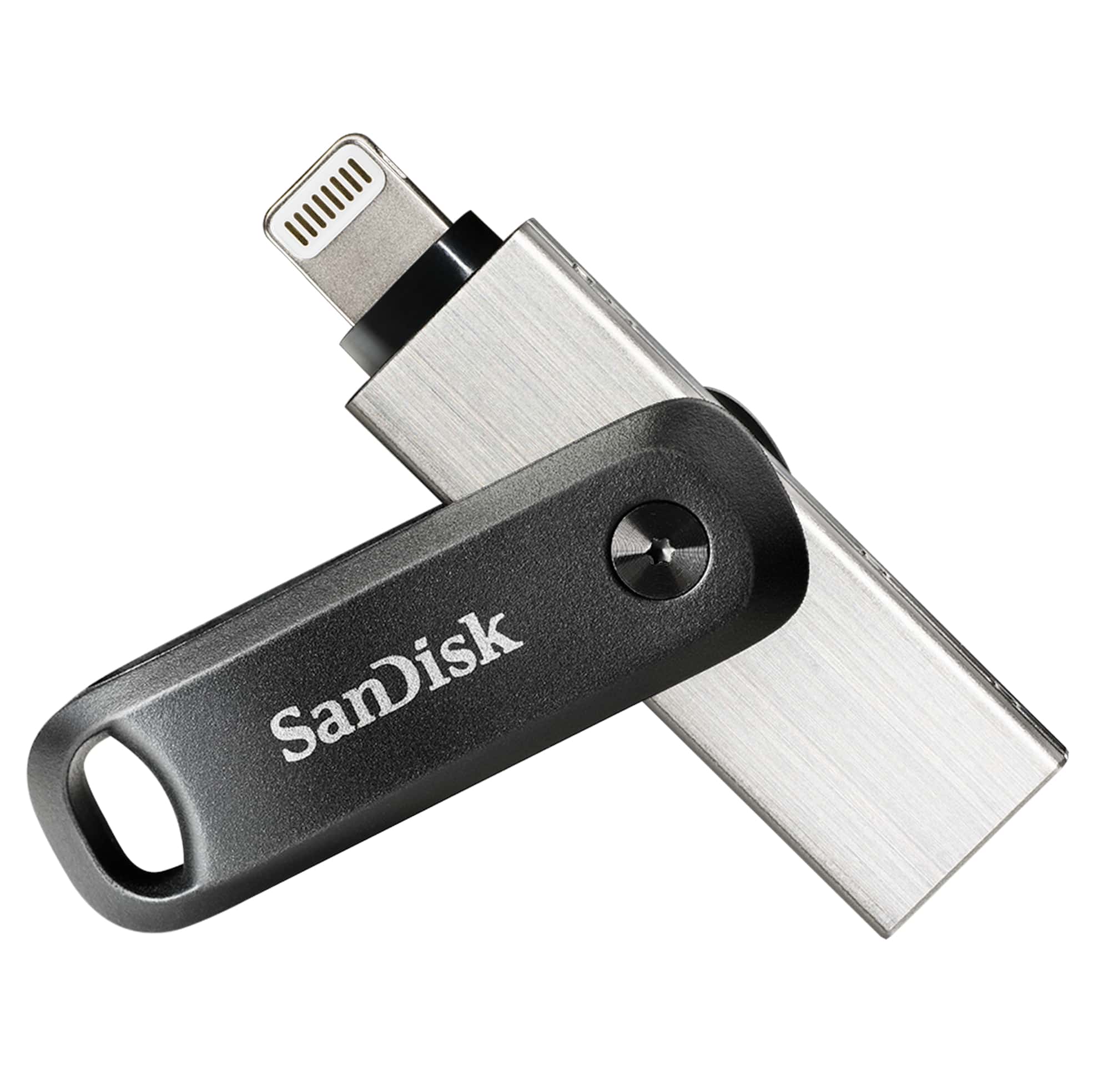 SanDisk SDIX60N-128G-GN6NE USB flash drive 128 GB 3.2 Gen 1 (3.1 Gen 1) Grijs, Zilver (SDIX60N-128G-GN6NE) thumbnail