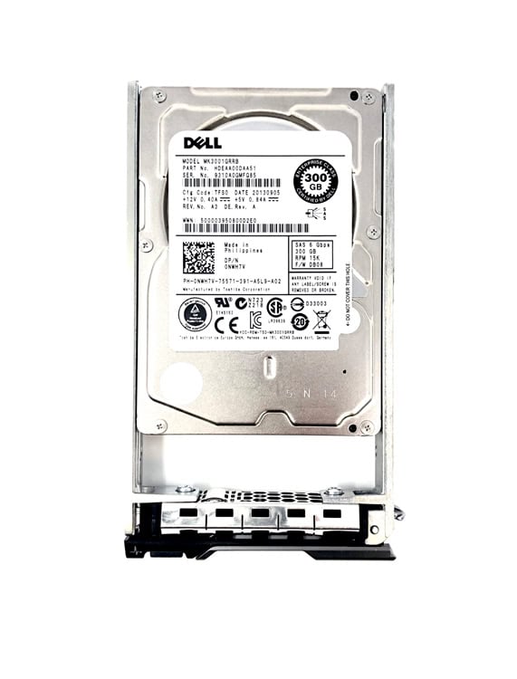 Dell 300GB 15K 6G SAS 2.5INCH HDD (0H8DVC-RFB) thumbnail
