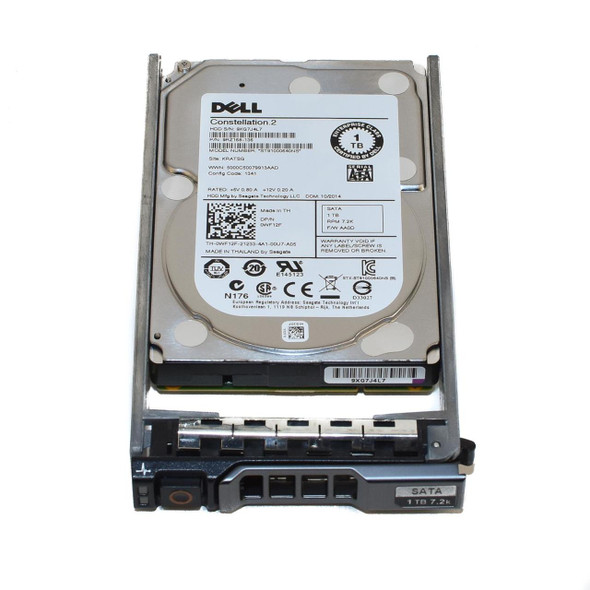 Dell 1TB 7.2K 6G 2.5INCH SATA HDD (0WF12F-RFB) thumbnail