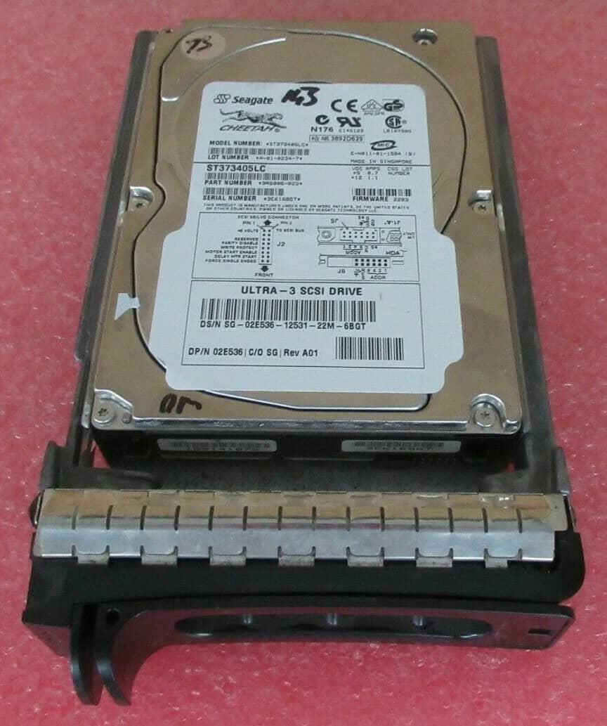 Dell HD 73G S U3 10K 1In 80P Sgt (2E536-RFB) thumbnail