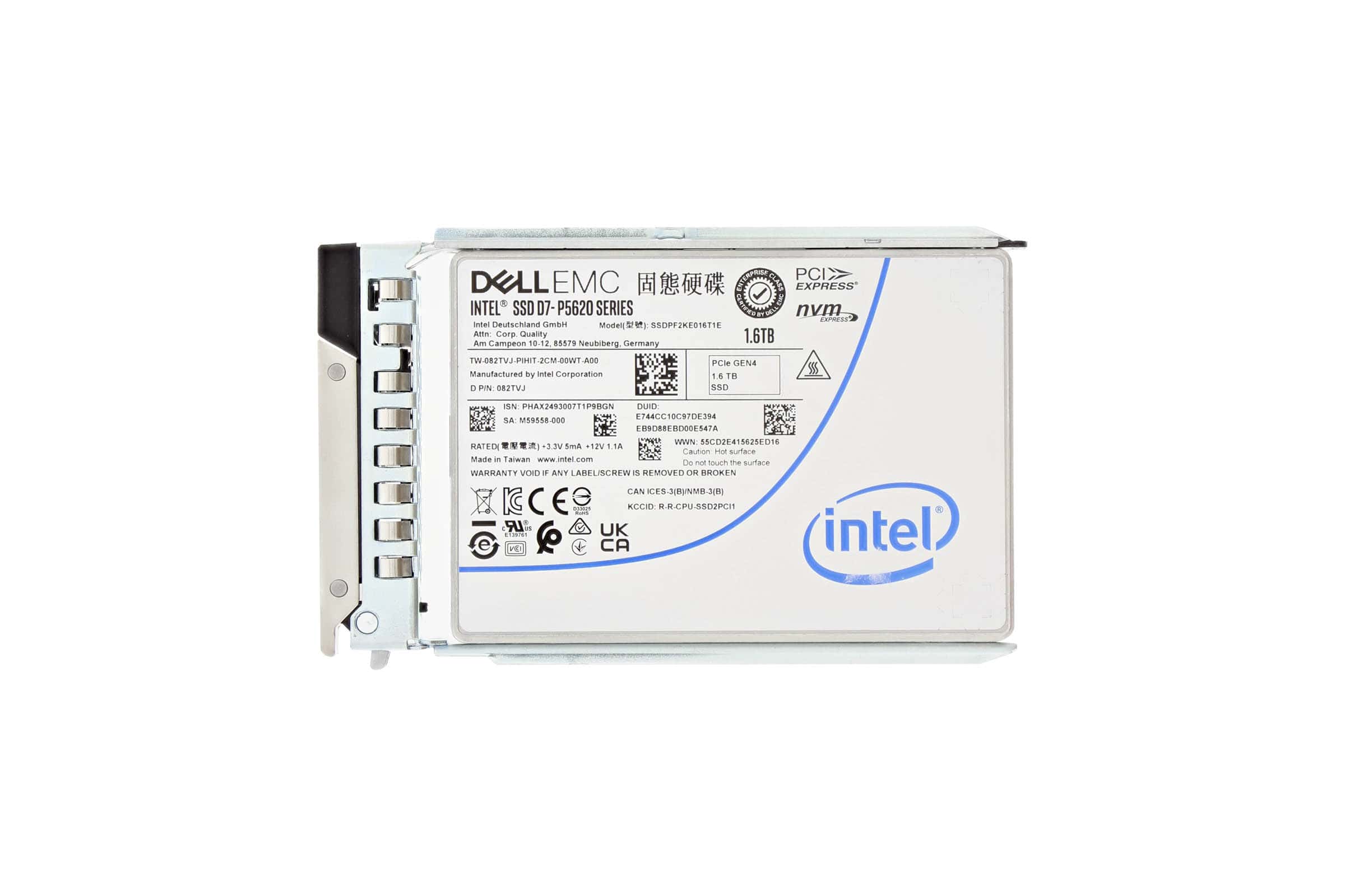 Dell 1.6TB NVMe U.2 SSD, PCIe 4.0 (82TVJ-RFB) thumbnail