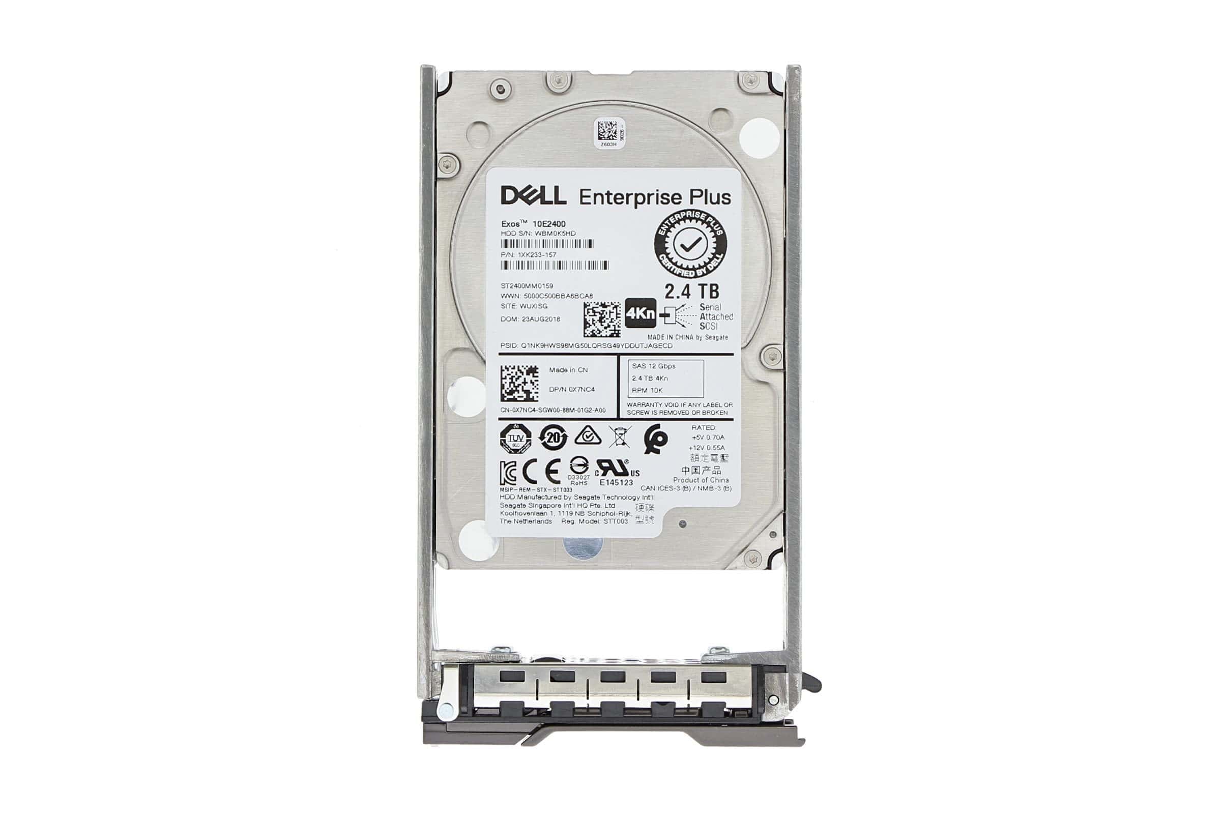 Dell CMPL 2.4TB 10K 12G SED SAS (X7NC4-CMPL-RFB) thumbnail