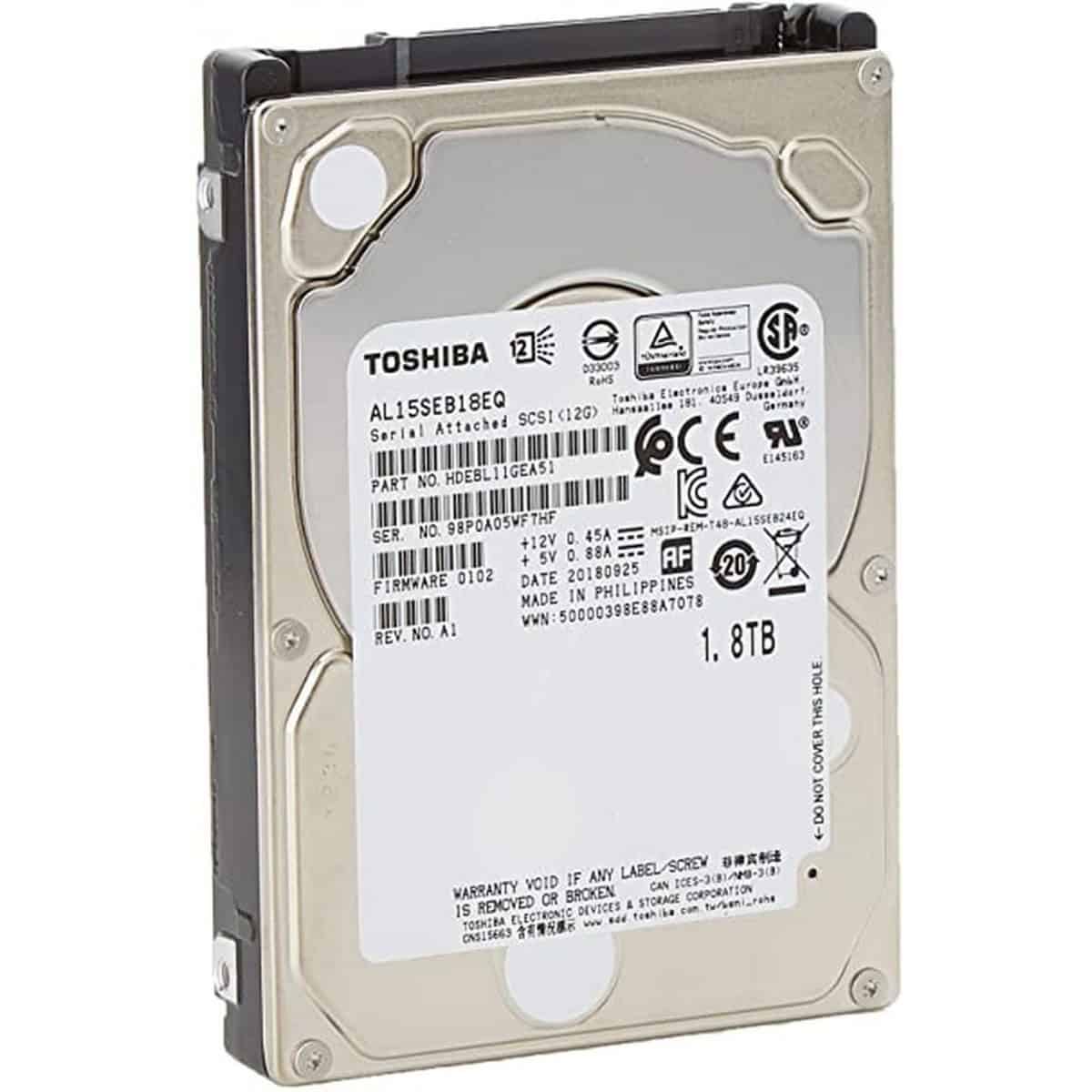 Fujitsu HD SAS 12G 1.8TB 10K SFF HP EP AL15SEB18EQ (AL15SEB18EQ) thumbnail