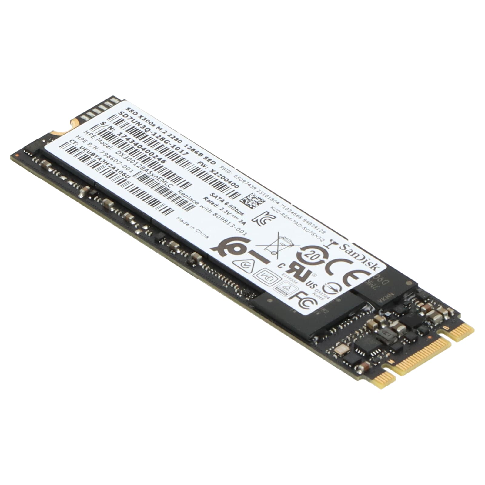 HP BOOT DRIVE SS 128G SATA M.2 (809813-001-RFB) thumbnail
