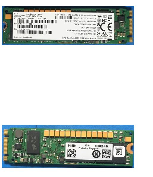 HP SSD 960GB SATA M.2 2280 MU DS (875852-001-RFB) thumbnail