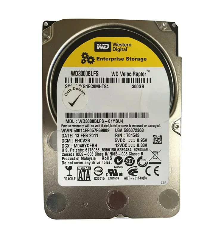 HP 300GB 10K 3G MDL SFF SATA HDD (WD3000BLFS-RFB) thumbnail
