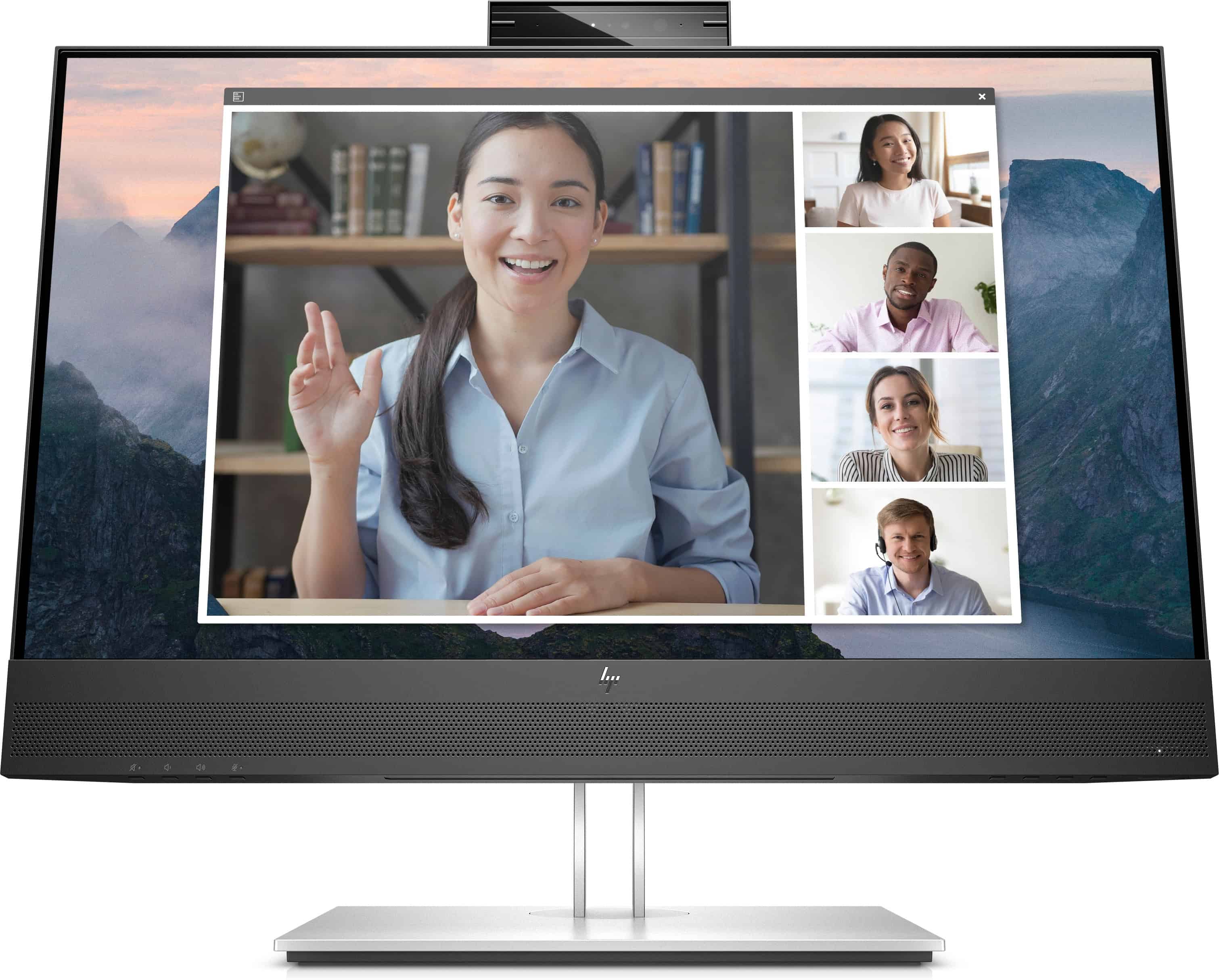 HP E24mv G4 FHD Conferencing Monitor, 60.5 cm (23.8 Inch), 1920 x 1080 pixels, Full HD, (169L0AT) thumbnail