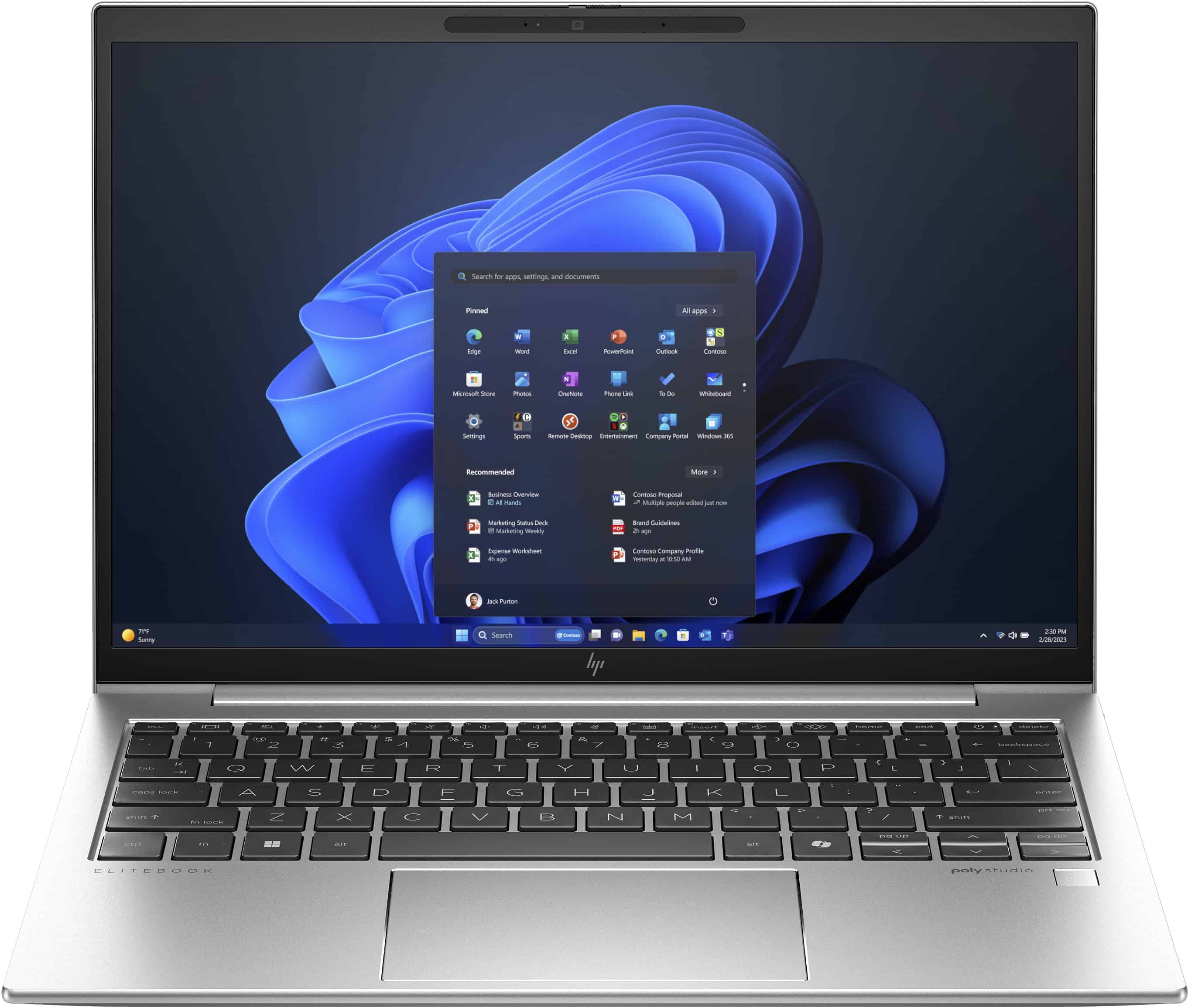 HP EliteBook 830 G11 Intel Core Ultra 7 155U Laptop 33,8 cm (13.3") WUXGA 16 GB LPDDR5x-SDRAM 512 GB SSD Wi-Fi 6E (802.11ax) Windows 11 Pro AI PC Zilver (9G0H7ET#ABH) thumbnail