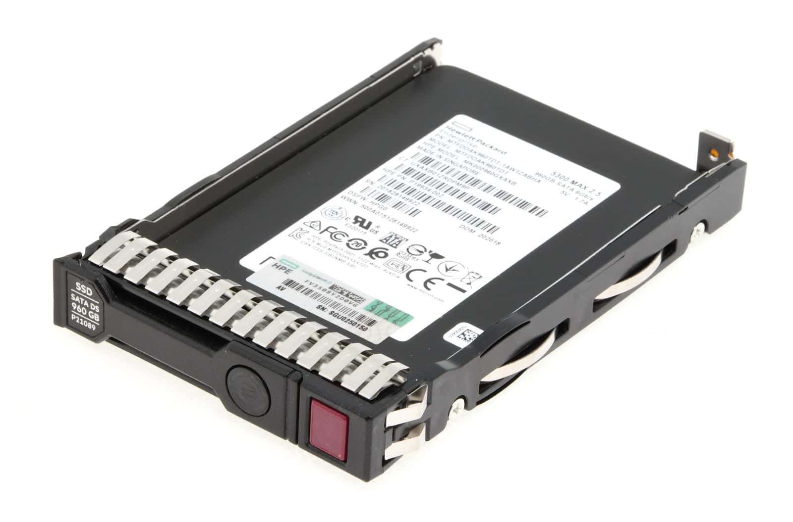 HPE SPARE SSD 960GB SATA 2.5 SFF SC MU (P21089-001O) (P21089-001O) thumbnail