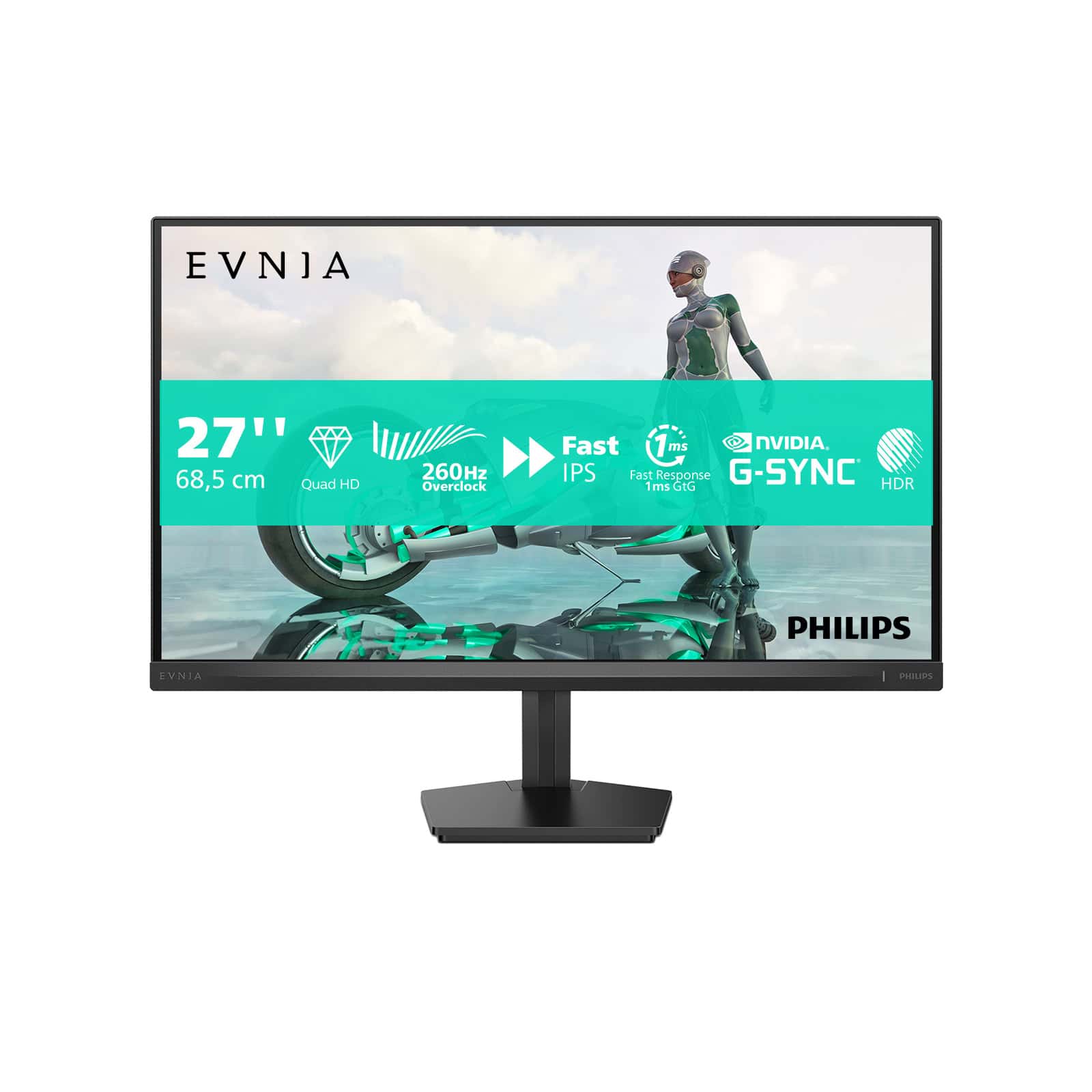 Philips Evnia 3000 27M2N3500PF/00 computer monitor 68,6 cm (27") 2560 x 1440 Pixels Quad HD LCD Zwart (27M2N3500PF) thumbnail
