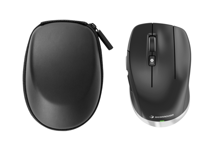 3Dconnexion CADMOUSE COMPACT WIRELESS USB-C muis Rechtshandig RF Wireless + Bluetooth + USB Type-C Optisch (3DX-700118) thumbnail