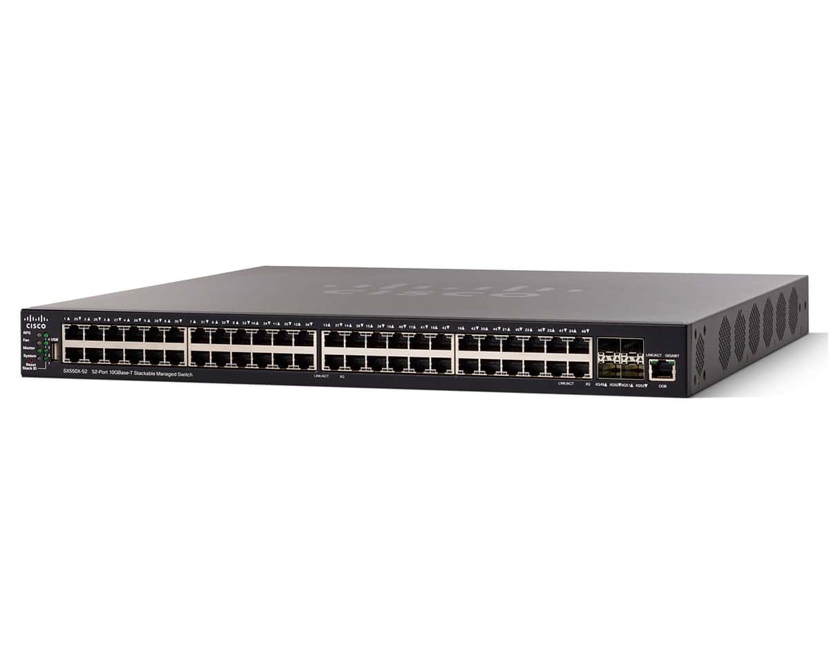 Cisco Network Switch Managed L3 (SX550X-52-K9-EU-RFB) thumbnail