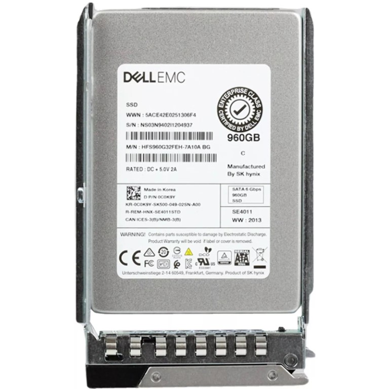 Dell 960GB SSD 6G SATA 2.5 RI TLC (C0K9Y-RFB) thumbnail