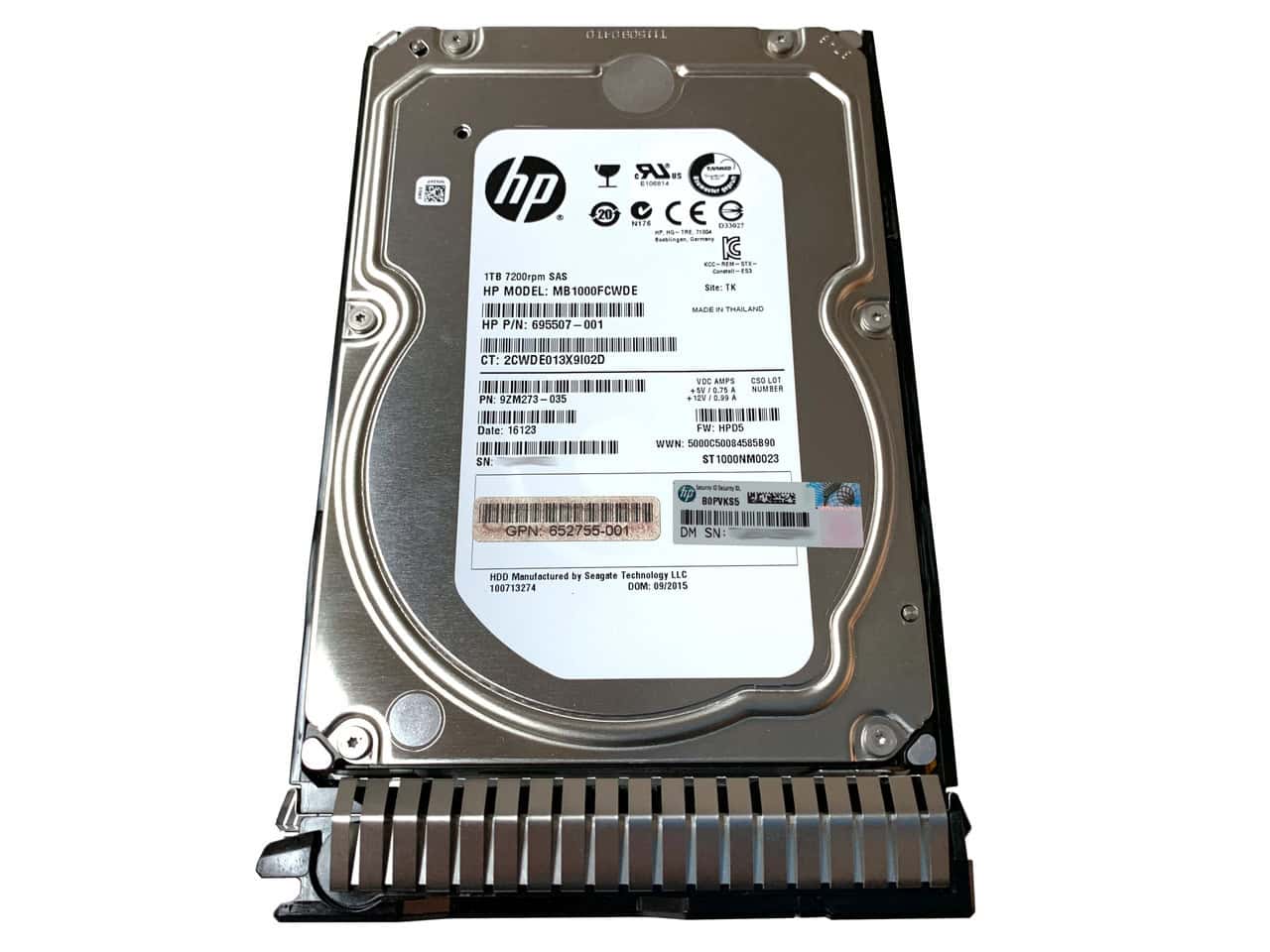 HP 1Tb 7.2K RPM SATA 2.5 Inch (671647-001-RFB) thumbnail