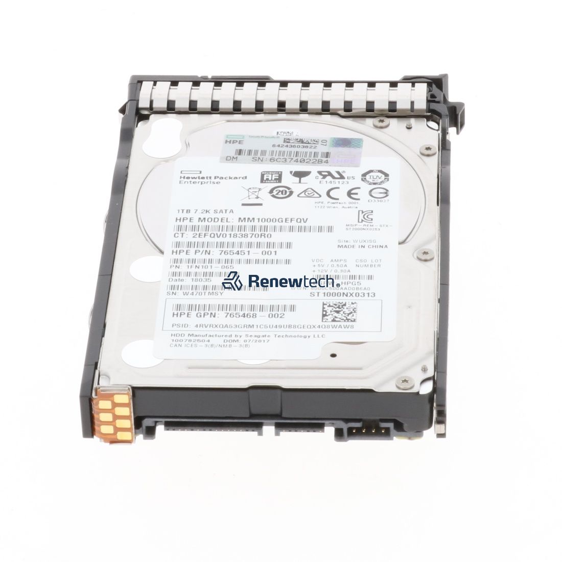HP 1TB 6G SATA 7.2k 2.5in 512e (765453-B21-RFB) thumbnail