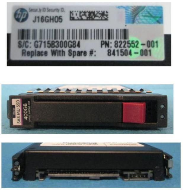 HP 400GB solid state drive MSA (787336-001-RFB) thumbnail