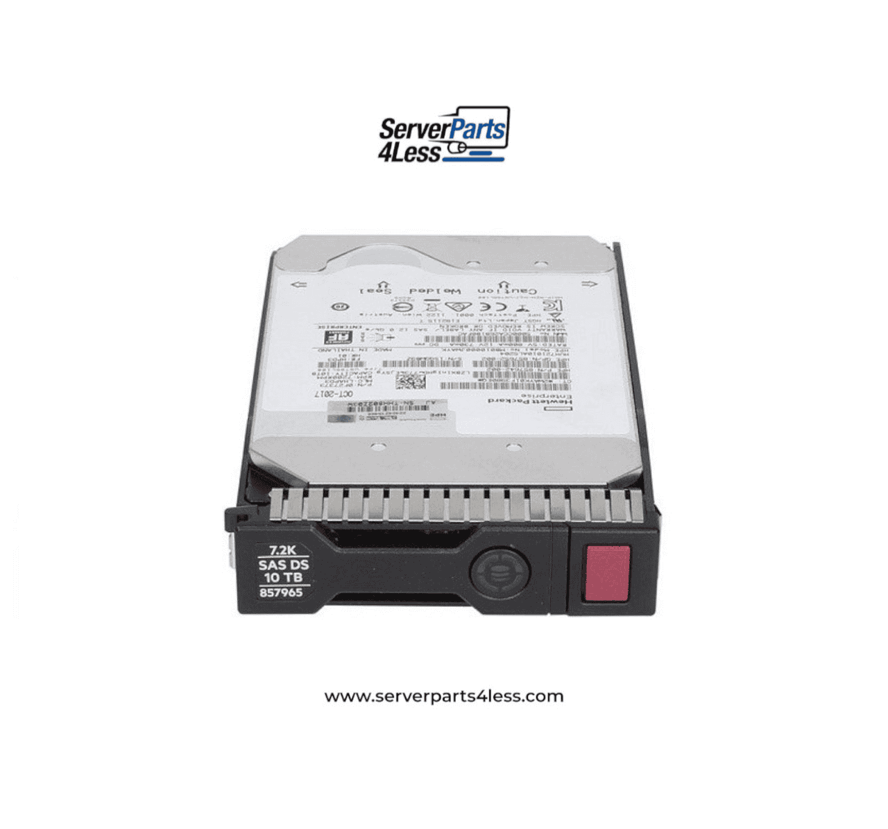 HP HDD 10TB 6G 7.2K LFF SAS MDL (857966-001-RFB) thumbnail