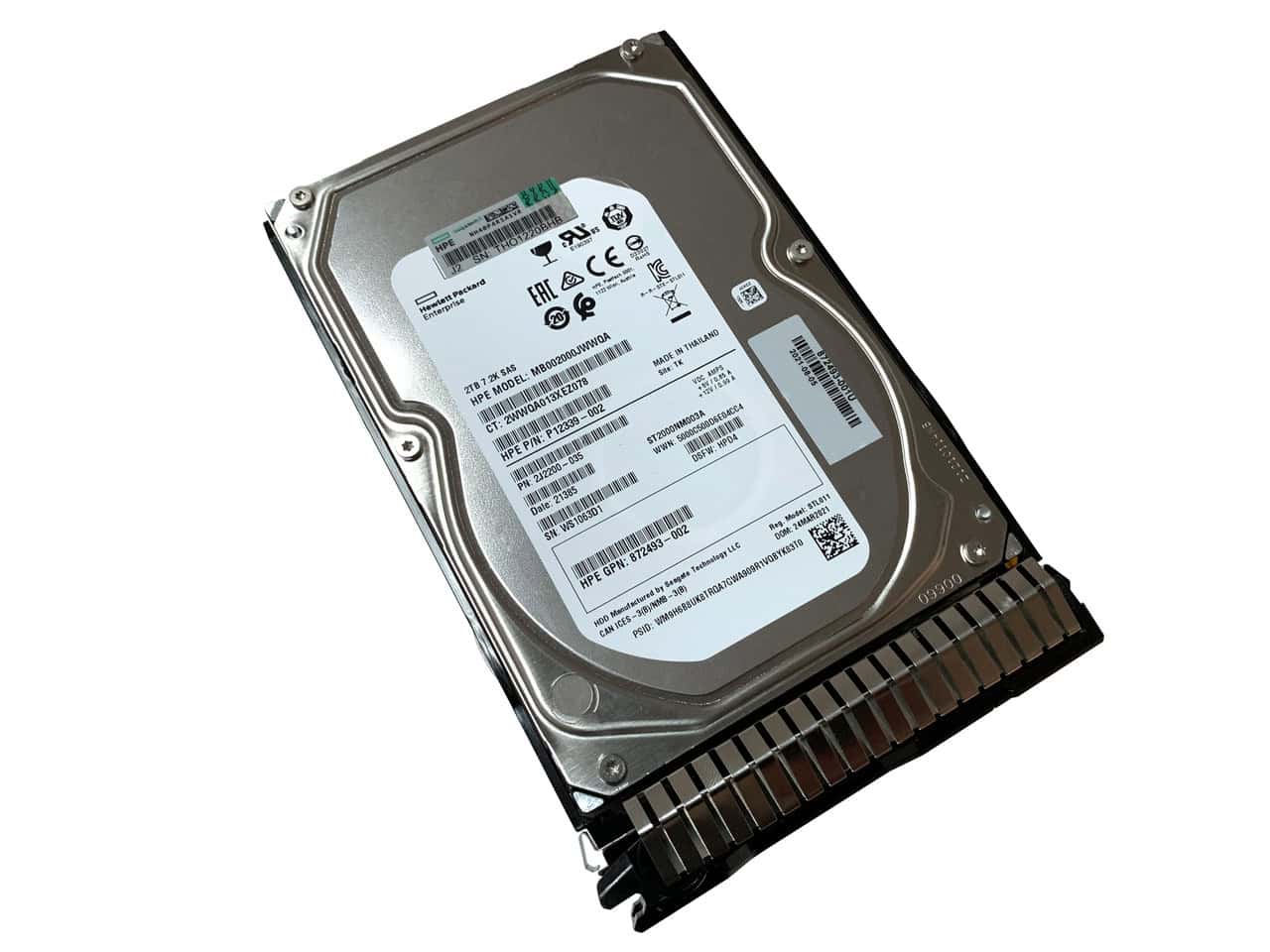 HP 2TB SAS 12G 7.2K LFF SC DS (872744-001-RFB) thumbnail