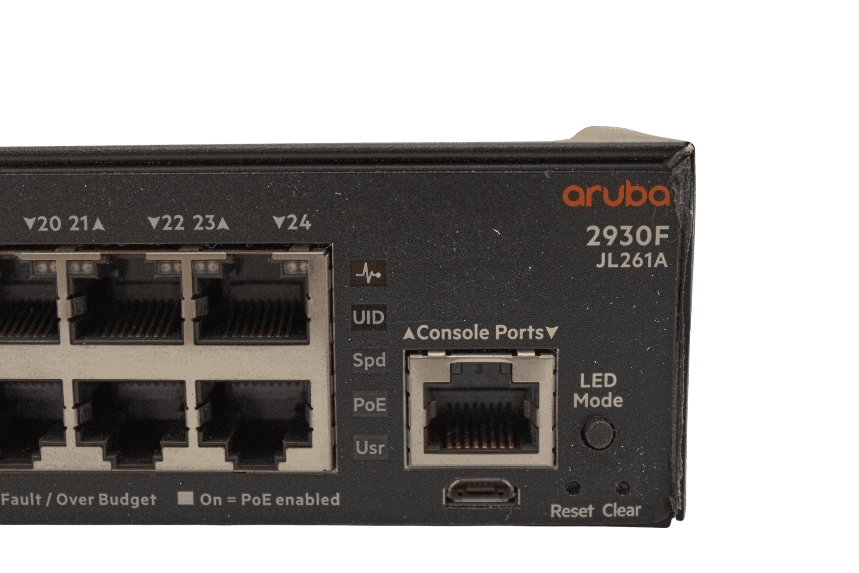 HP ARUBA 2930F 24G POE+ 4SFP (JL261A-RFB) thumbnail