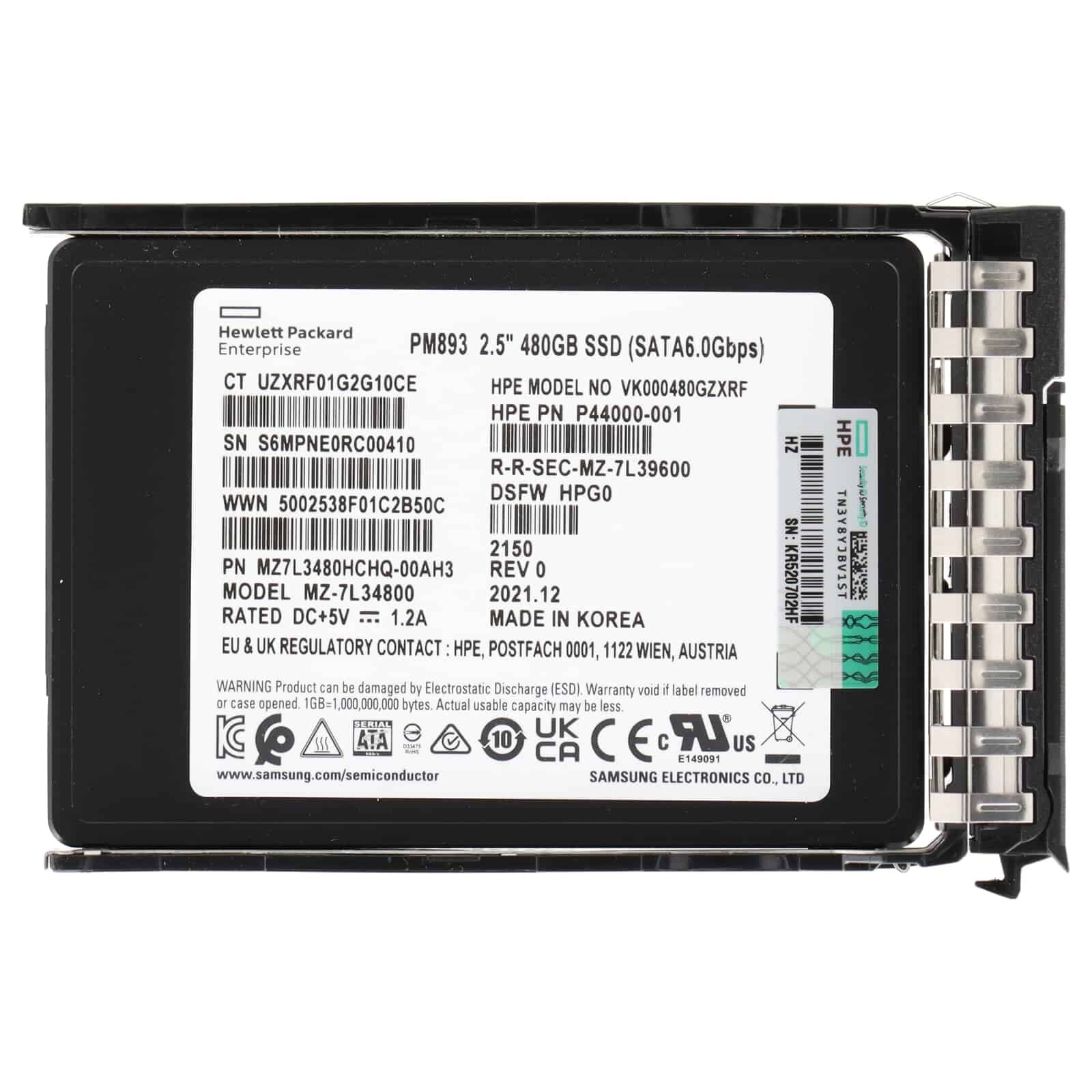 HP 480GB SATA RI SFF BC PM89 (P44007-B21-RFB) thumbnail