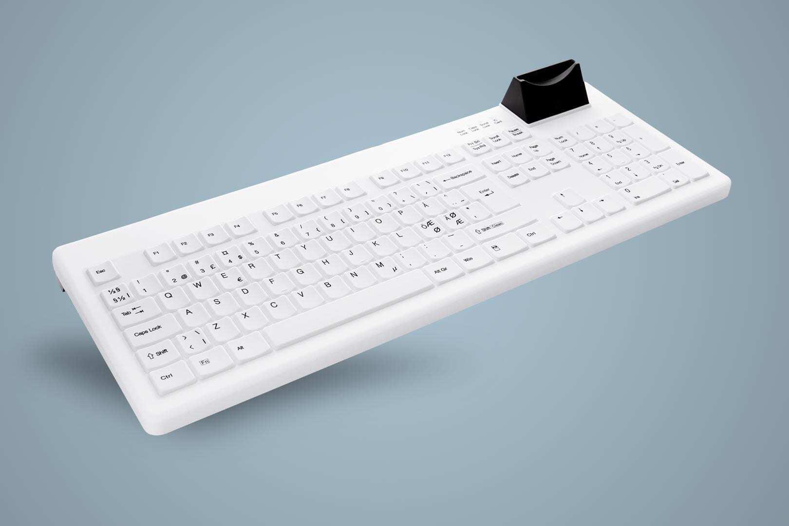 Cherry Active Key SEALED / USB / DE / BLACK/WHITE AK-C8200F serie medical Keyboard (AK-C8200F-UV-BW/GE) (AK-C8200F-UV-BW/GE) thumbnail