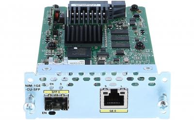 Cisco 1-port GE WAN NIM, dual-mode (NIM-1GE-CU-SFP-RFB) thumbnail