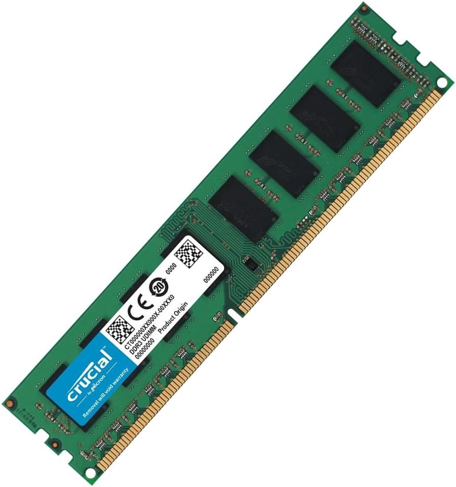CRUCIAL 8GB (1*8GB) 2RX8 PC3L-12800U DDR3-1600MHZ UDIMM (CT102464BD160B) thumbnail