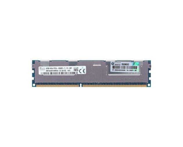 HP 32GB (1*32GB) 4RX4 PC3L-8500R DDR3-10666MHZ RDIMM (627814-B21) thumbnail